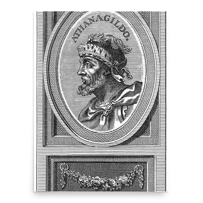 Athanagild poster print, in size 18x24 inches.