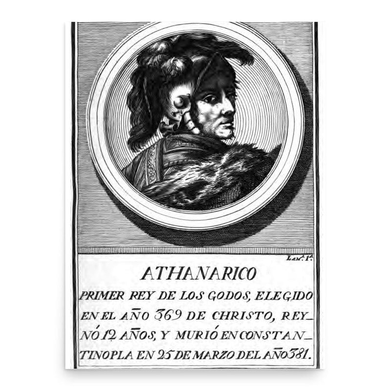 Athanaric poster print, in size 18x24 inches.