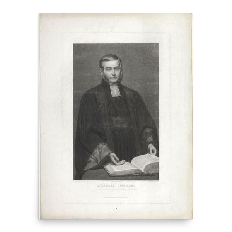 Athanase Laurent Charles Coquerel poster print, in size 18x24 inches.