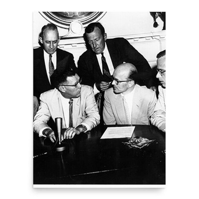 Athelstan Spilhaus poster print, in size 18x24 inches.