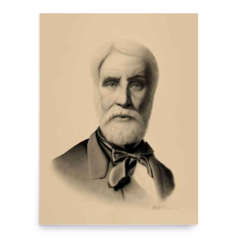 Auberon Herbert poster print, in size 18x24 inches.