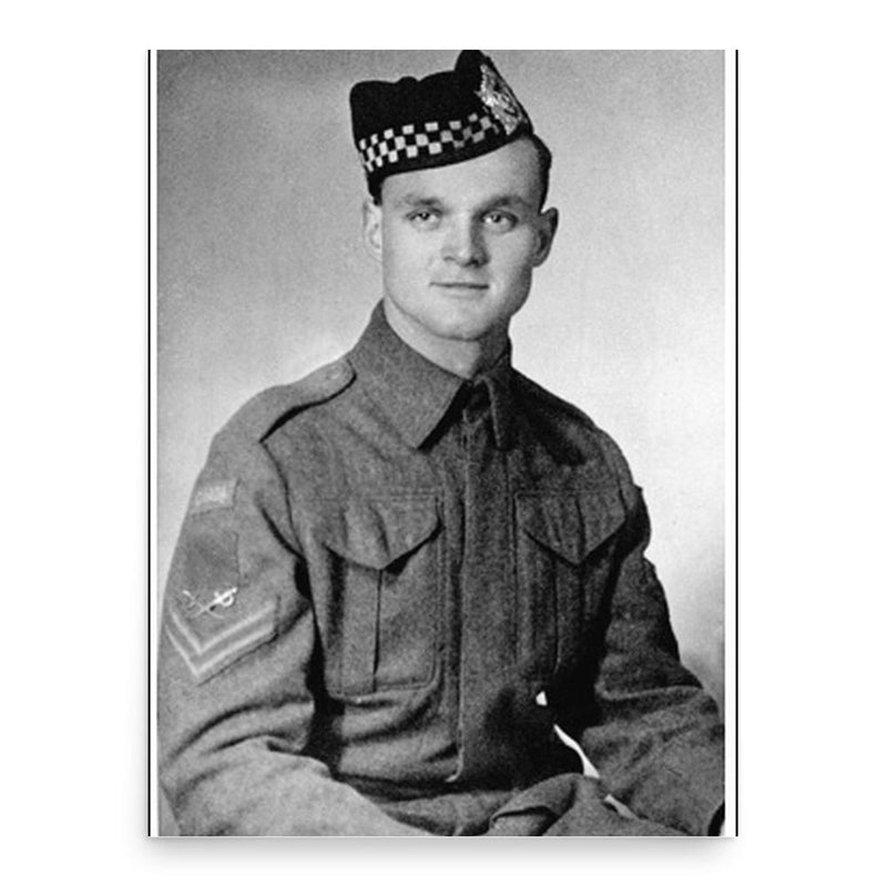 Aubrey Cosens poster print, in size 18x24 inches.