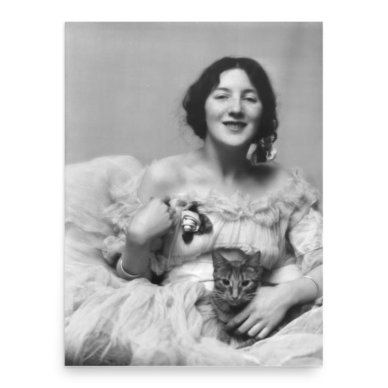 Audrey Munson poster print, in size 18x24 inches.