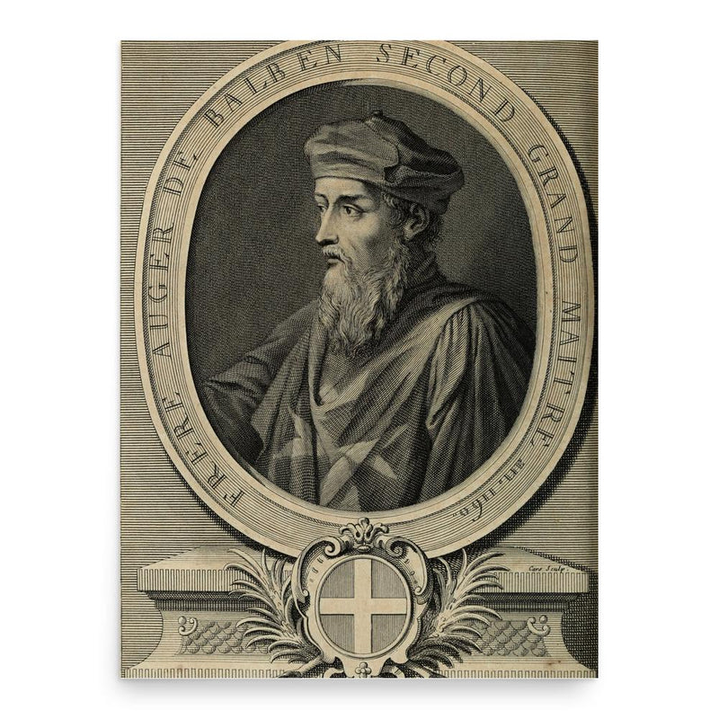 Auger de Balben poster print, in size 18x24 inches.