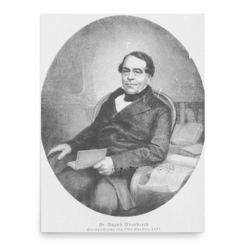 August Abendroth poster print, in size 18x24 inches.