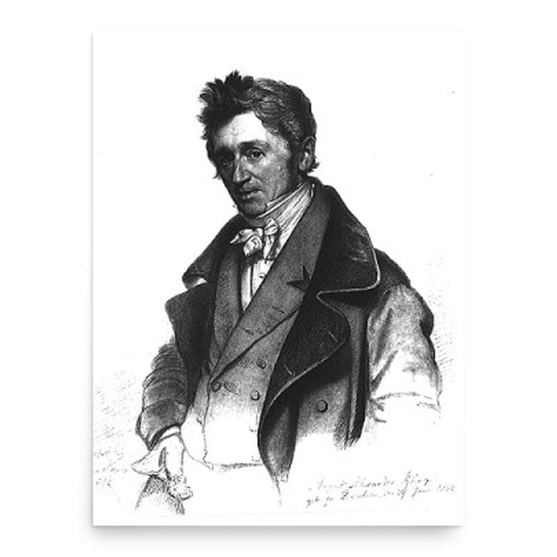 August Alexander Klengel poster print, in size 18x24 inches.