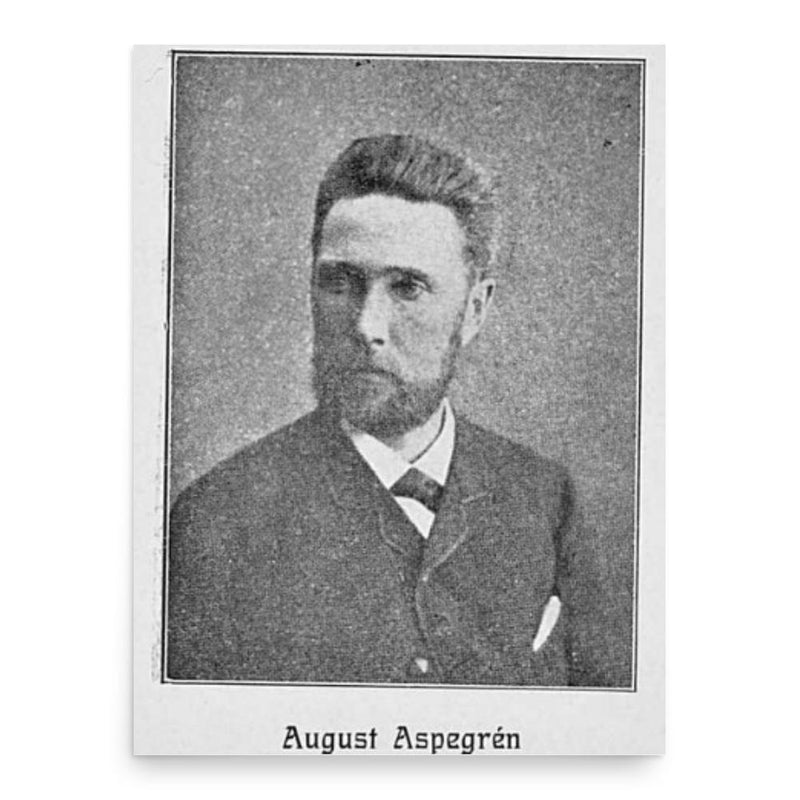 August Aspegren poster print, in size 18x24 inches.