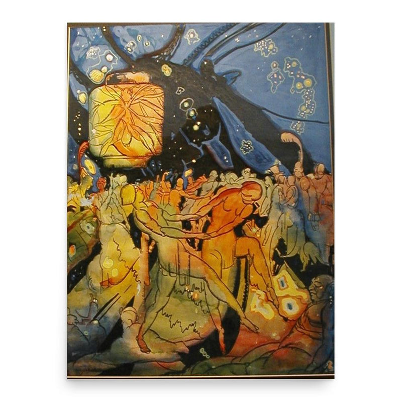 August Biehle poster print, in size 18x24 inches.