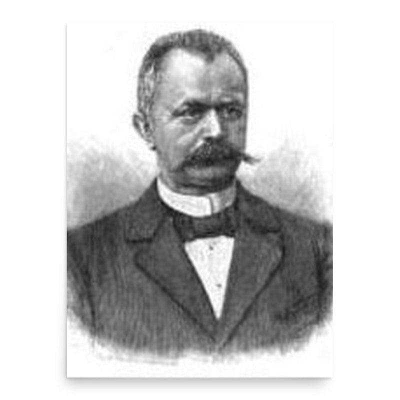 August Brauer poster print, in size 18x24 inches.