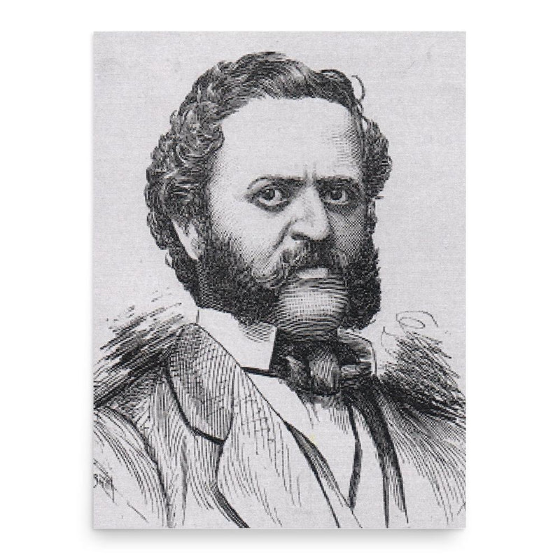 August Brentano poster print, in size 18x24 inches.