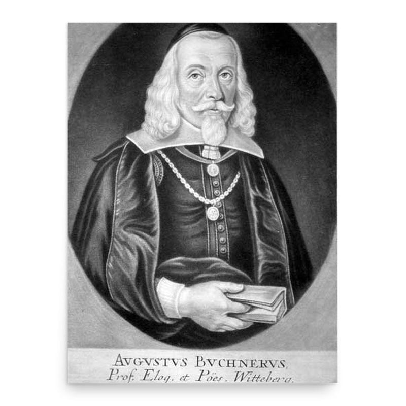 August Buchner poster print, in size 18x24 inches.