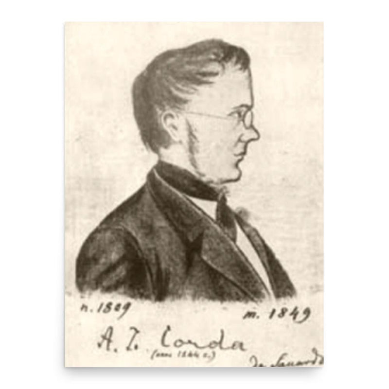 August Carl Joseph Corda poster print, in size 18x24 inches.