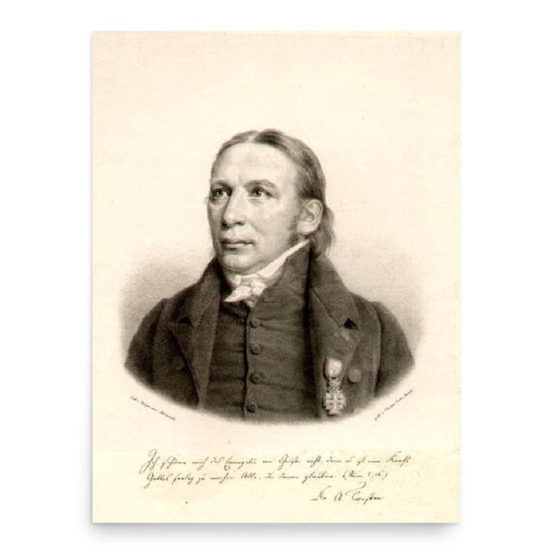 August Detlev Christian Twesten poster print, in size 18x24 inches.