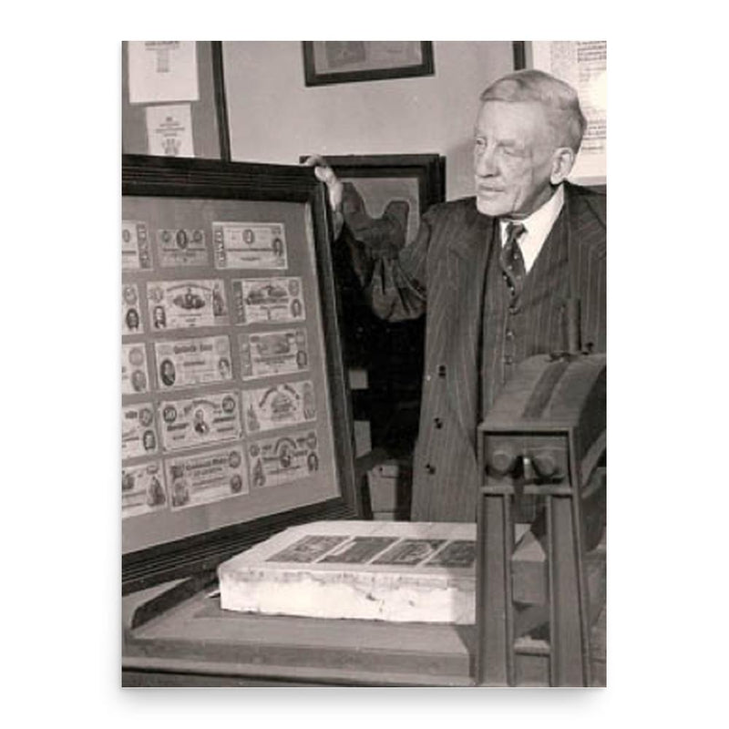 August Dietz poster print, in size 18x24 inches.