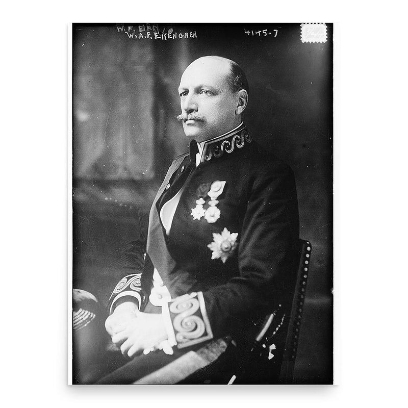 August Ekengren poster print, in size 18x24 inches.