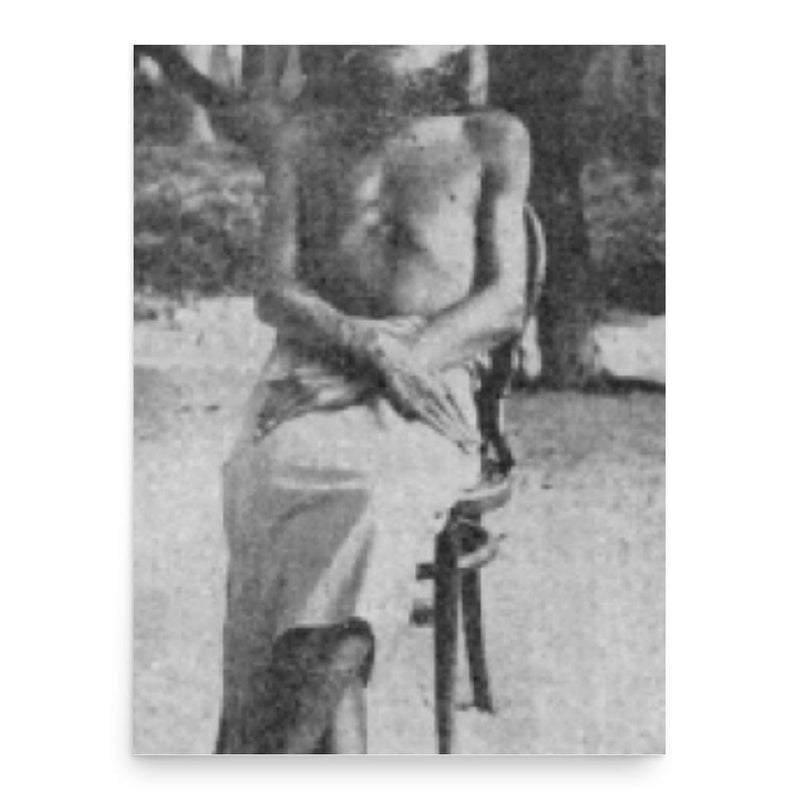 August Engelhardt poster print, in size 18x24 inches.