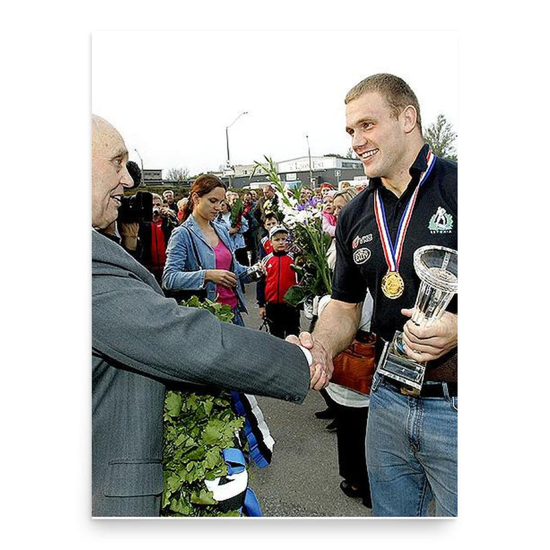 August Englas poster print, in size 18x24 inches.