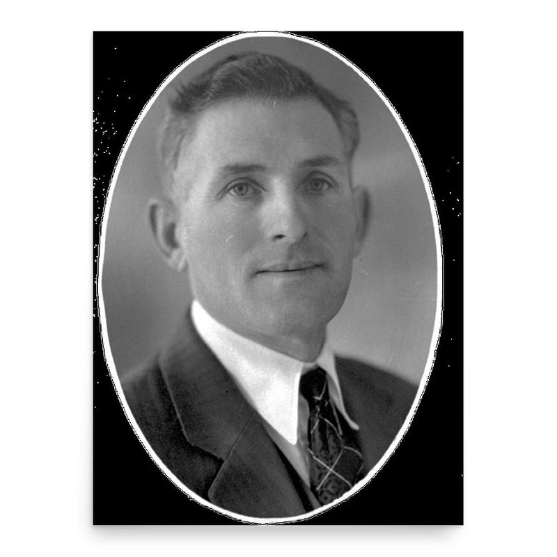 August Flamme poster print, in size 18x24 inches.