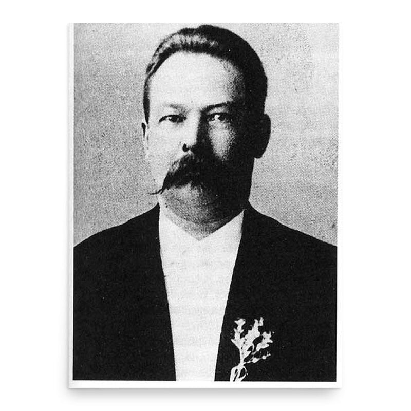 August Frederik Hollming poster print, in size 18x24 inches.