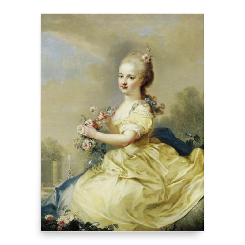 August Friedrich Oelenhainz poster print, in size 18x24 inches.