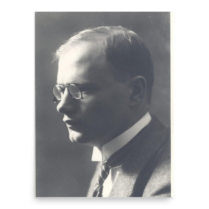 August Gailit poster print, in size 18x24 inches.