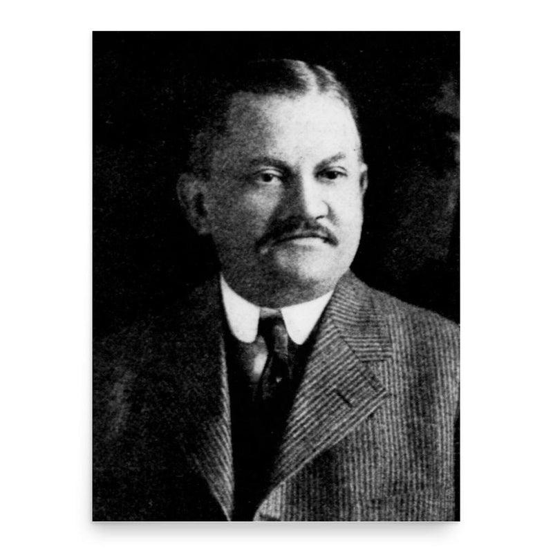 August Herrmann poster print, in size 18x24 inches.