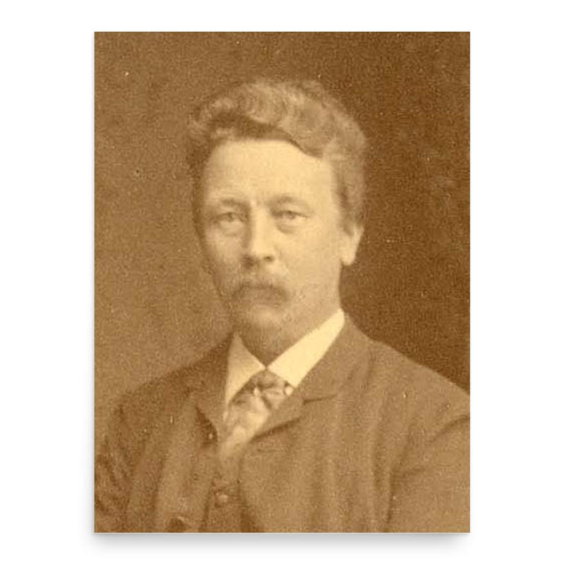 August Hjalmar Edgren poster print, in size 18x24 inches.