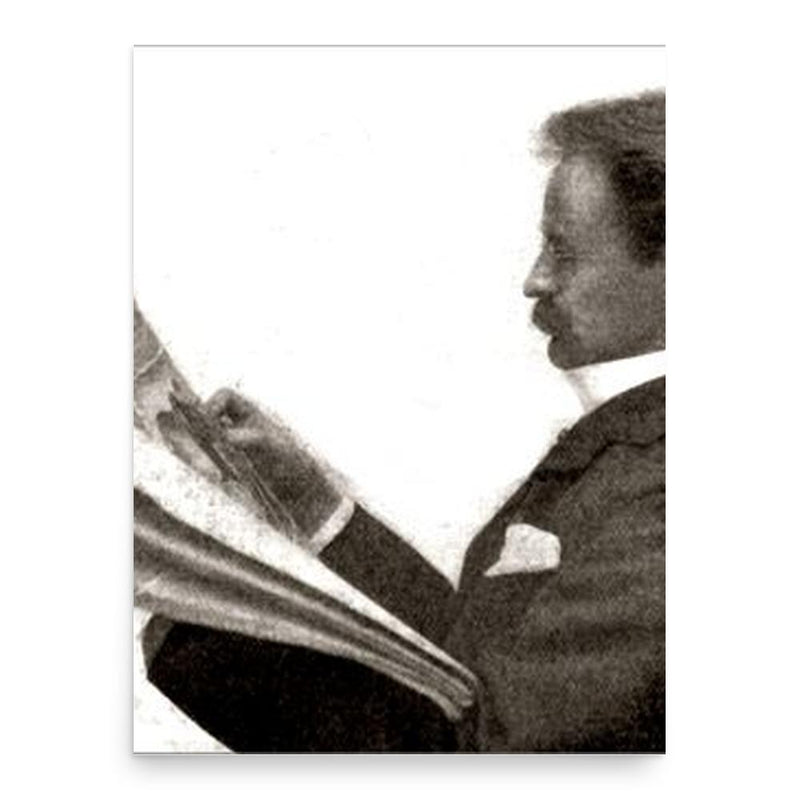 August Jaeger poster print, in size 18x24 inches.