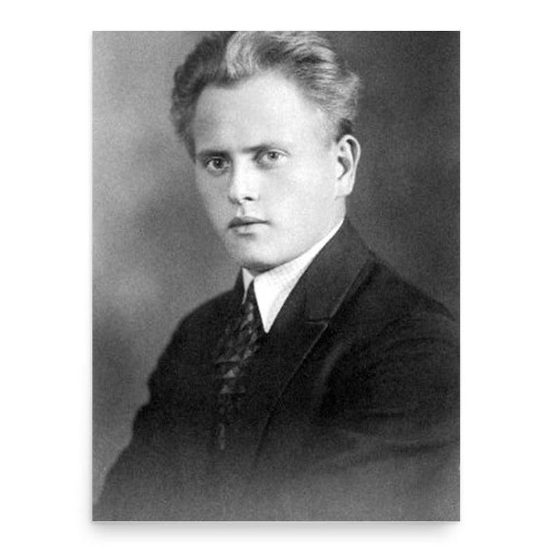 August Jakobson poster print, in size 18x24 inches.