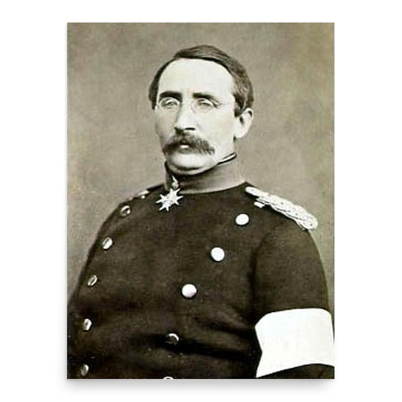 August Karl von Goeben poster print, in size 18x24 inches.