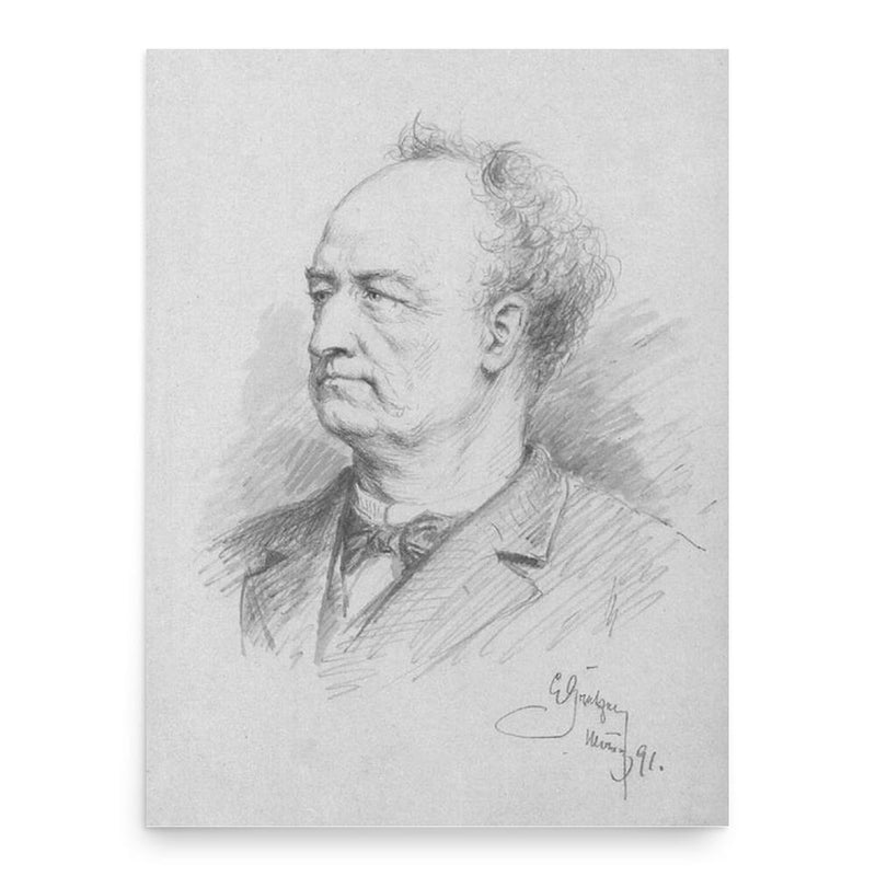 August Kindermann poster print, in size 18x24 inches.