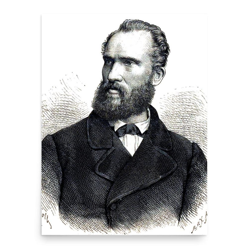 August Kluckhohn poster print, in size 18x24 inches.