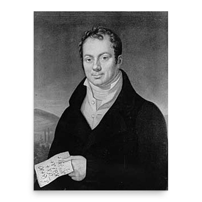 August Leopold Crelle poster print, in size 18x24 inches.