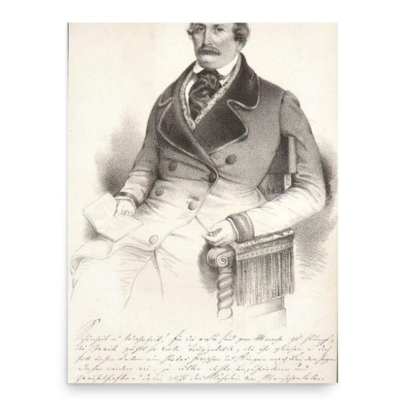 August Lewald poster print, in size 18x24 inches.