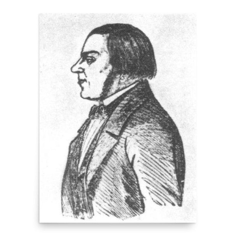 August Lindbergh poster print, in size 18x24 inches.