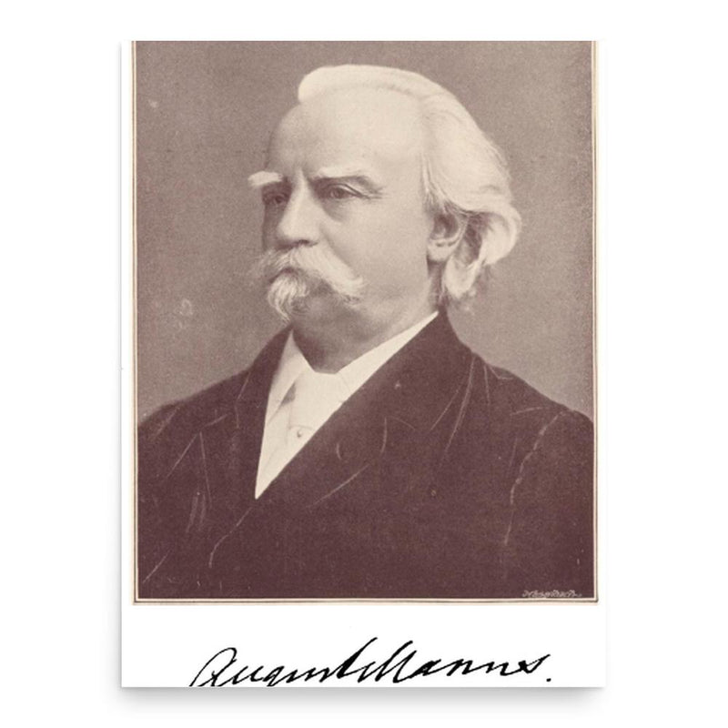 August Manns poster print, in size 18x24 inches.