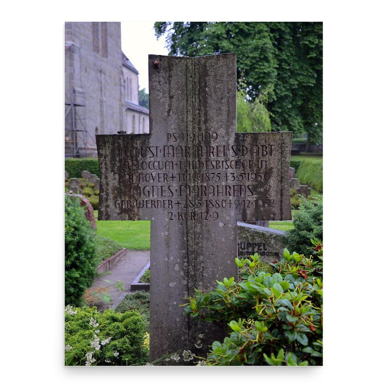 August Marahrens poster print, in size 18x24 inches.