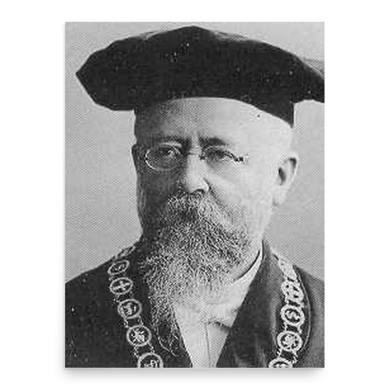 August Michaelis poster print, in size 18x24 inches.