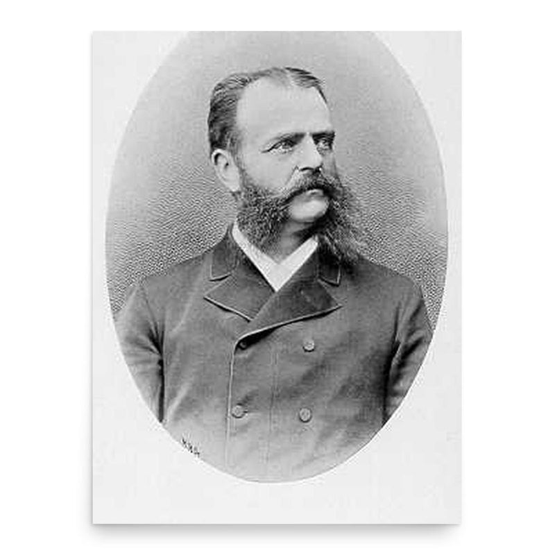 August Socin poster print, in size 18x24 inches.