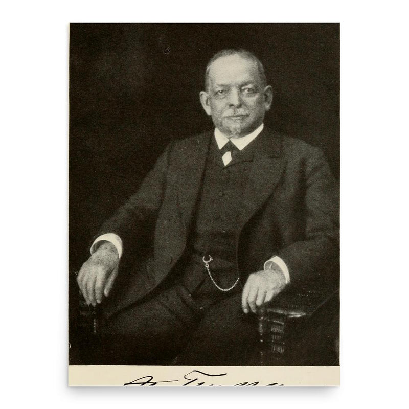 August Thyssen poster print, in size 18x24 inches.