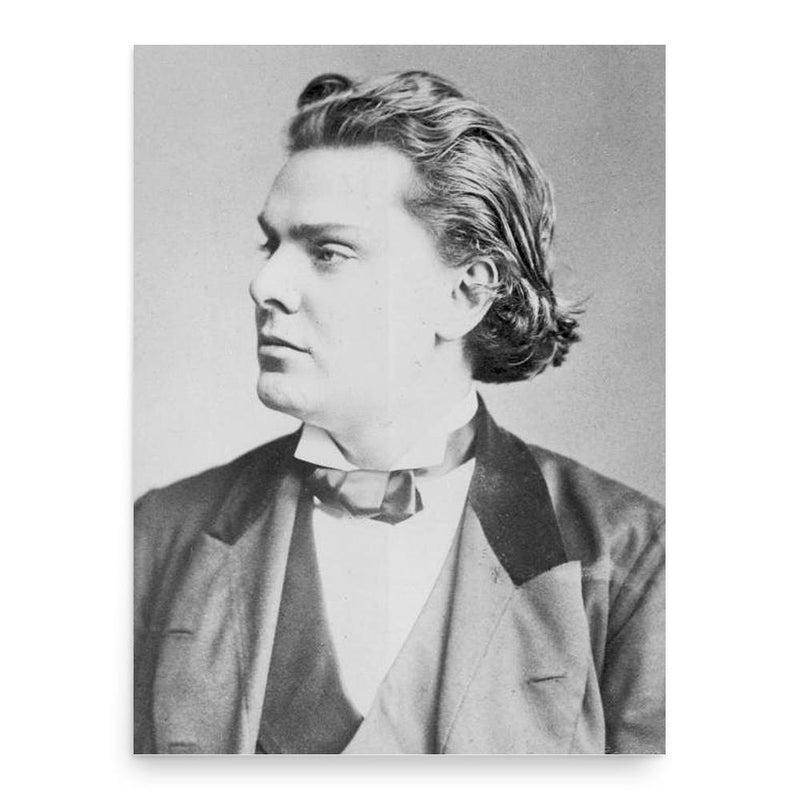 August Wilhelmj poster print, in size 18x24 inches.