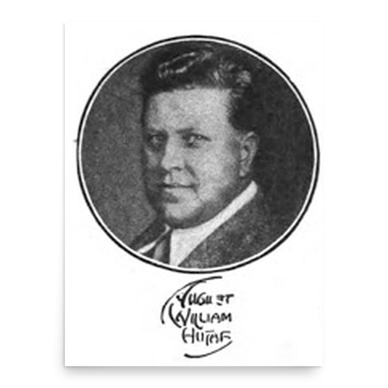 August William Hutaf poster print, in size 18x24 inches.