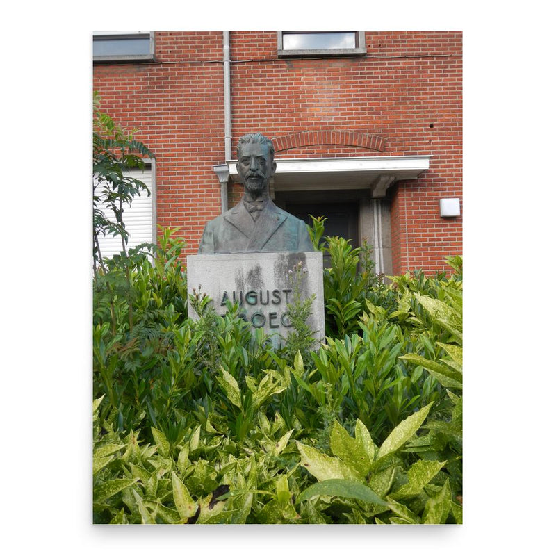 August de Boeck poster print, in size 18x24 inches.