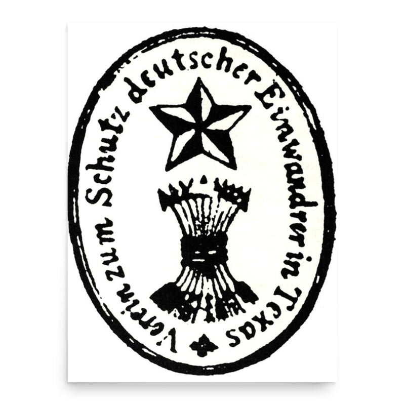 August von Bibra poster print, in size 18x24 inches.