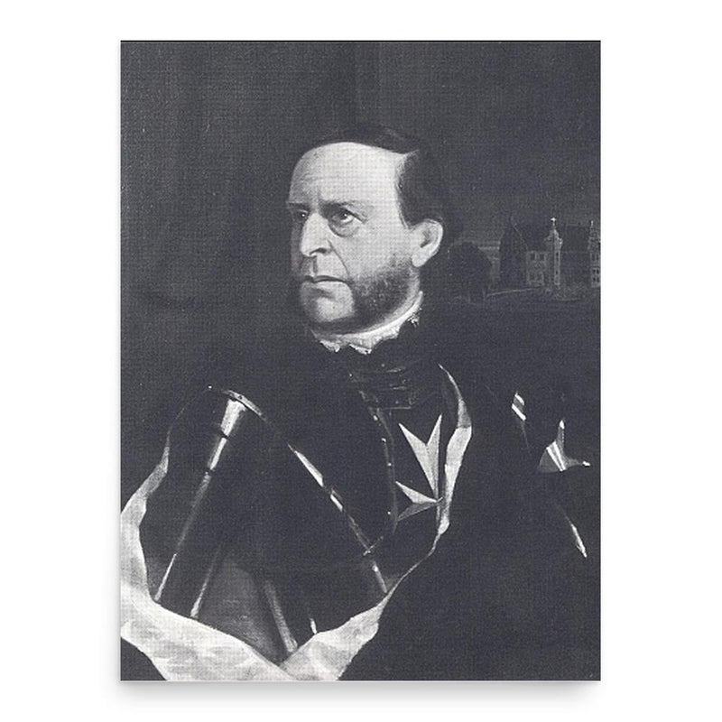 August von Haxthausen poster print, in size 18x24 inches.