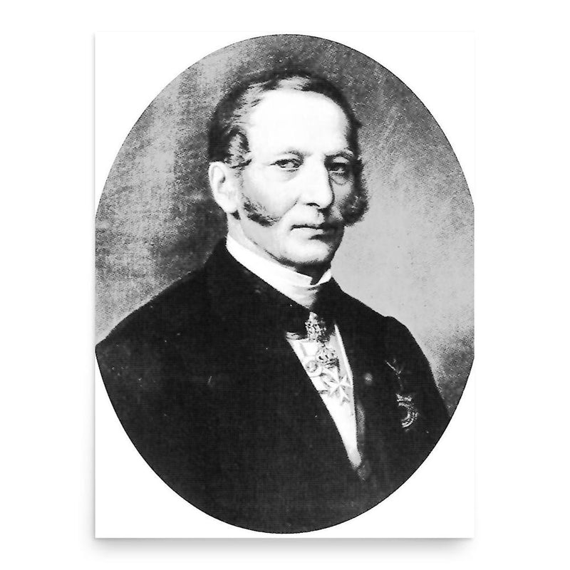 August von Senarclens de Grancy poster print, in size 18x24 inches.