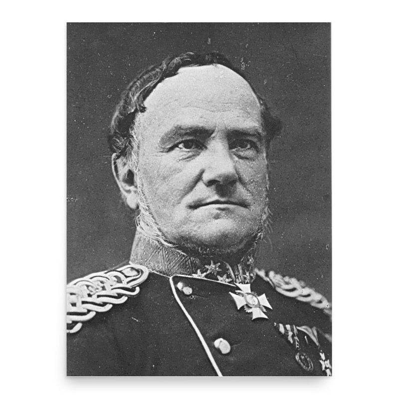 August von Werder poster print, in size 18x24 inches.