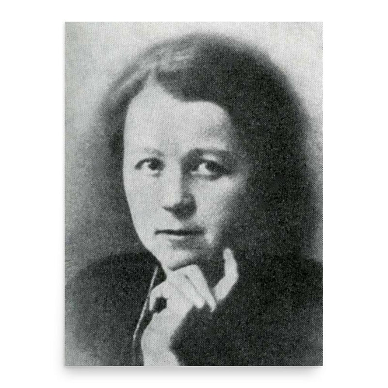 Augusta Aasen poster print, in size 18x24 inches.