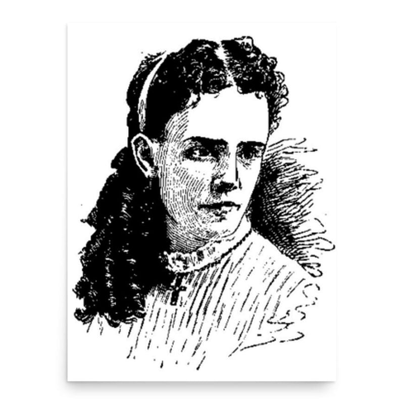 Augusta Lewis Troup poster print, in size 18x24 inches.