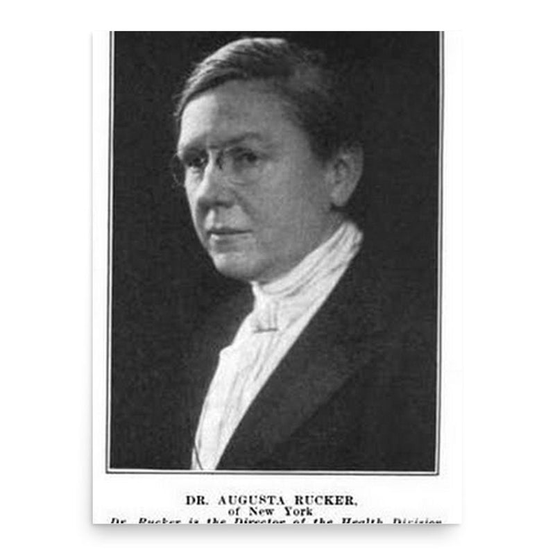 Augusta Rucker poster print, in size 18x24 inches.